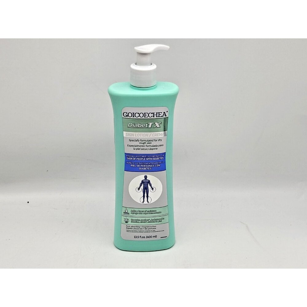 Goicoechea DiabetTX Skin Lotion 13.5 Fl Oz Pump Bottle For‎ Dry Skin